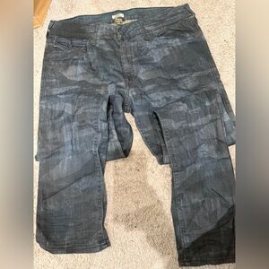 True Religion Men Jeans Slim Straight - Camouflage Blue